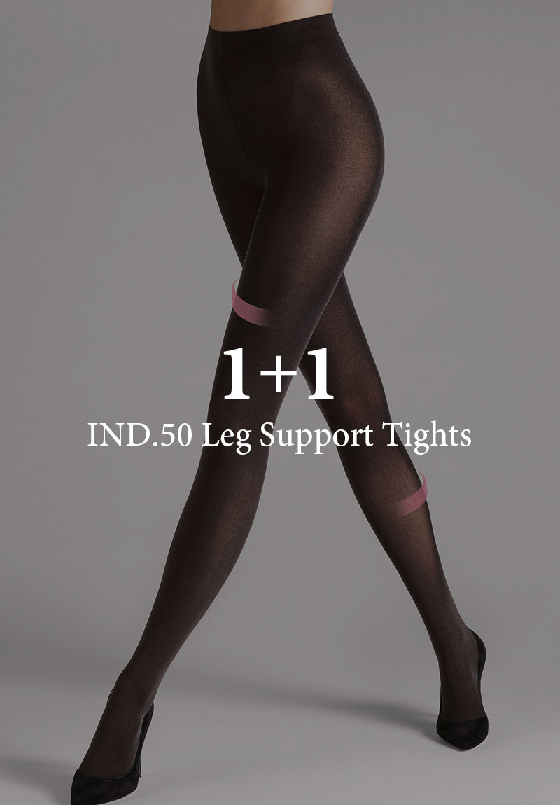 [1+1이벤트] [WE18600B] IND.50 LEG SUPPORT TIGHTS